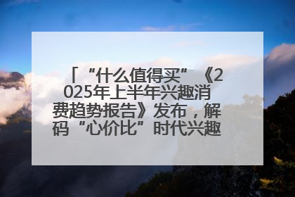 “什么值得买”《2025年上半年兴趣消费趋势报告》发布，解码“心价比”时代兴趣消费新范式