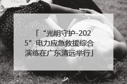 “光明守护-2025”电力应急救援综合演练在广东清远举行