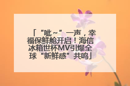 “呲～”一声，幸福保鲜舱开启！海信冰箱世杯MV引爆全球“新鲜感”共鸣