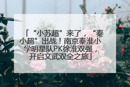 “小苏超”来了，“秦小超”出战！南京秦淮小学明星队PK徐淮双强，开启文武双全之旅
