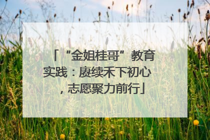“金姐桂哥”教育实践：赓续禾下初心，志愿聚力前行
