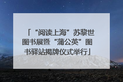“阅读上海”苏黎世图书展暨“蒲公英”图书驿站揭牌仪式举行