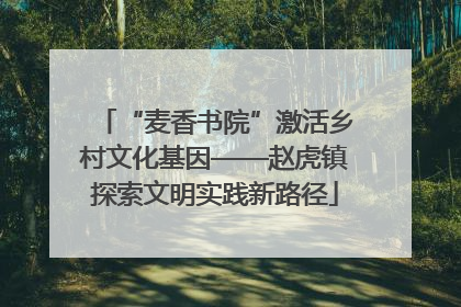 “麦香书院”激活乡村文化基因——赵虎镇探索文明实践新路径