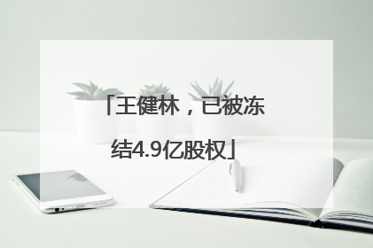 王健林，已被冻结4.9亿股权