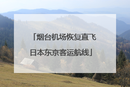 烟台机场恢复直飞日本东京客运航线