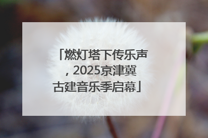 燃灯塔下传乐声，2025京津冀古建音乐季启幕