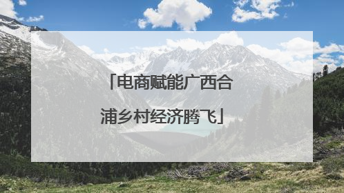 电商赋能广西合浦乡村经济腾飞