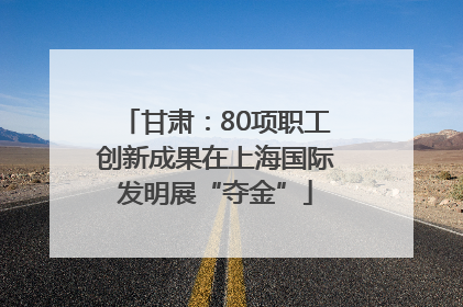甘肃：80项职工创新成果在上海国际发明展“夺金”