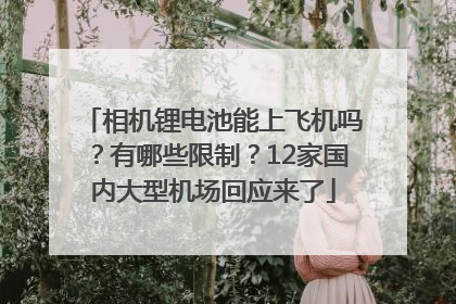 相机锂电池能上飞机吗？有哪些限制？12家国内大型机场回应来了