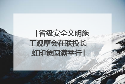 省级安全文明施工观摩会在联投长虹印象圆满举行