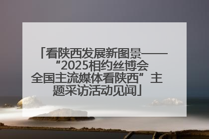 看陕西发展新图景——“2025相约丝博会 全国主流媒体看陕西”主题采访活动见闻