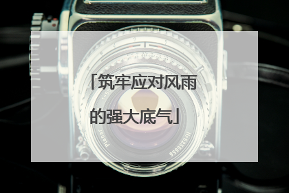 筑牢应对风雨的强大底气