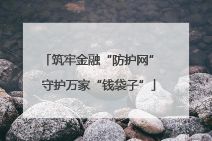 筑牢金融“防护网” 守护万家“钱袋子”