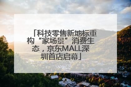 科技零售新地标重构“家场景”消费生态，京东MALL深圳首店启幕