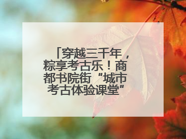 穿越三千年，粽享考古乐！商都书院街“城市考古体验课堂”端午“开课”