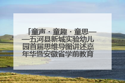 童声・童趣・童思——五河县新城实验幼儿园首届思维导图讲述嘉年华暨安徽省学前教育教研基地园项目阶段性成果展示活动