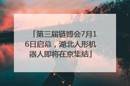 第三届链博会7月16日启幕，湖北人形机器人即将在京集结