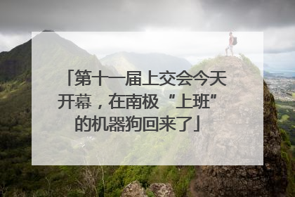 第十一届上交会今天开幕，在南极“上班”的机器狗回来了