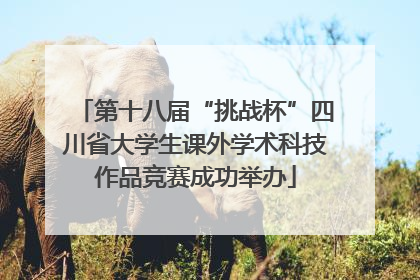 第十八届“挑战杯”四川省大学生课外学术科技作品竞赛成功举办
