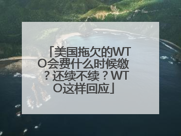 美国拖欠的WTO会费什么时候缴？还续不续？WTO这样回应