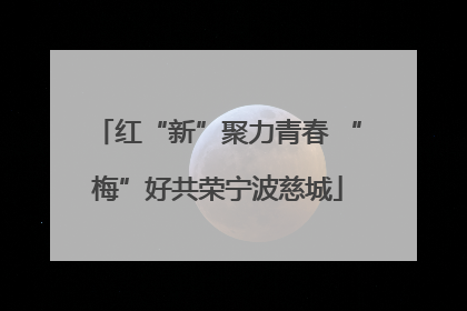 红“新”聚力青春 “梅”好共荣宁波慈城