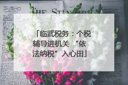 临武税务：个税辅导进机关 “依法纳税”入心田