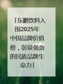 东鹏饮料入围2025年中国品牌价值榜，彰显强劲的民族品牌生命力