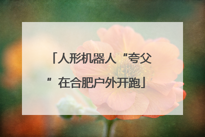 人形机器人“夸父”在合肥户外开跑