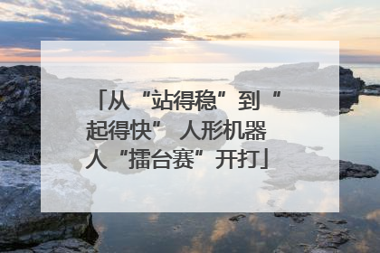 从“站得稳”到“起得快” 人形机器人“擂台赛”开打