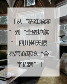 从“精准滴灌”到“全链护航” 四川朝天擦亮营商环境“金字招牌”