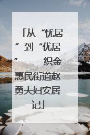 从“忧居”到“优居”——织金惠民街道赵勇夫妇安居记