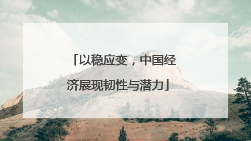 以稳应变，中国经济展现韧性与潜力