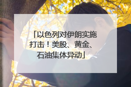 以色列对伊朗实施打击！美股、黄金、石油集体异动