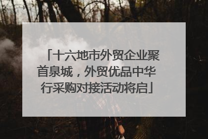 十六地市外贸企业聚首泉城，外贸优品中华行采购对接活动将启