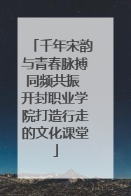 千年宋韵与青春脉搏同频共振 开封职业学院打造行走的文化课堂