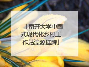 南开大学中国式现代化乡村工作站湟源挂牌