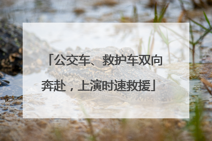 公交车、救护车双向奔赴，上演时速救援
