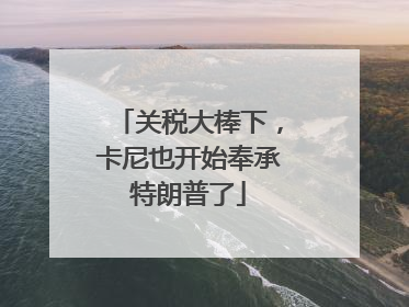 关税大棒下，卡尼也开始奉承特朗普了
