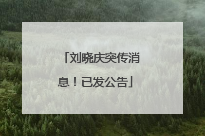刘晓庆突传消息！已发公告