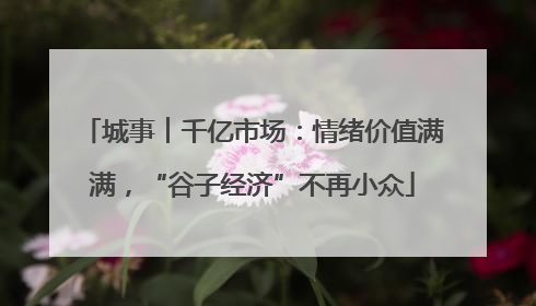城事︱千亿市场：情绪价值满满，“谷子经济”不再小众