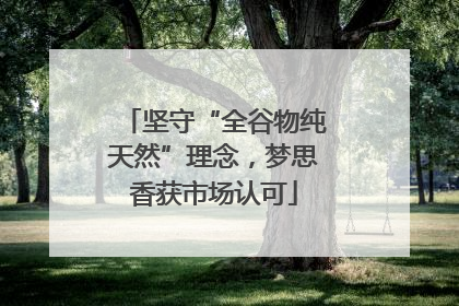 坚守“全谷物纯天然”理念，梦思香获市场认可