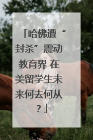哈佛遭“封杀”震动教育界 在美留学生未来何去何从？