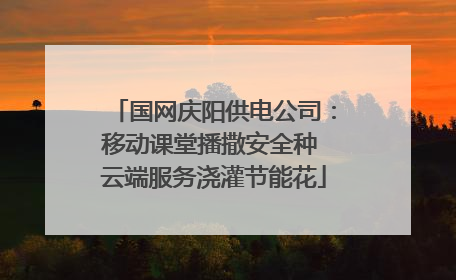 国网庆阳供电公司：移动课堂播撒安全种 云端服务浇灌节能花