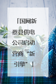 国网新蔡县供电公司启动营商“新引擎”