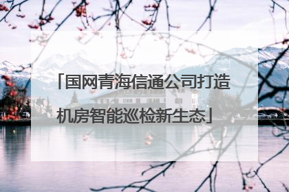 国网青海信通公司打造机房智能巡检新生态