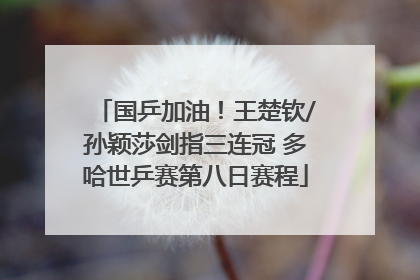 国乒加油！王楚钦/孙颖莎剑指三连冠 多哈世乒赛第八日赛程