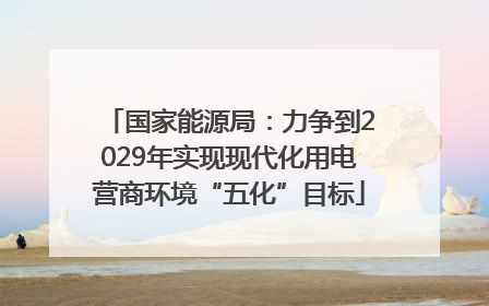 国家能源局：力争到2029年实现现代化用电营商环境“五化”目标