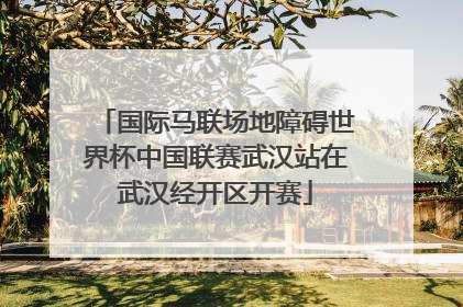国际马联场地障碍世界杯中国联赛武汉站在武汉经开区开赛