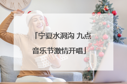 宁夏水洞沟 九点音乐节激情开唱