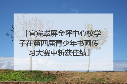 宜宾翠屏金坪中心校学子在第四届青少年书画传习大赛中斩获佳绩